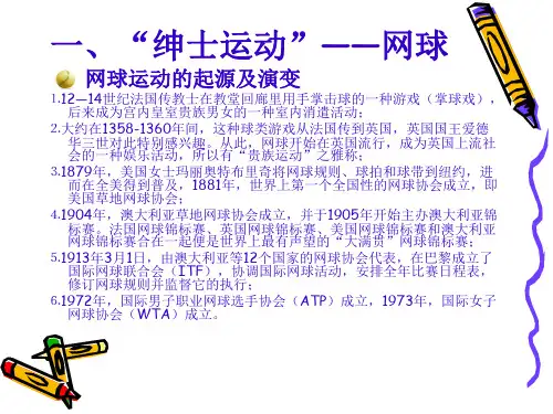 网球基本知识_PPT课件