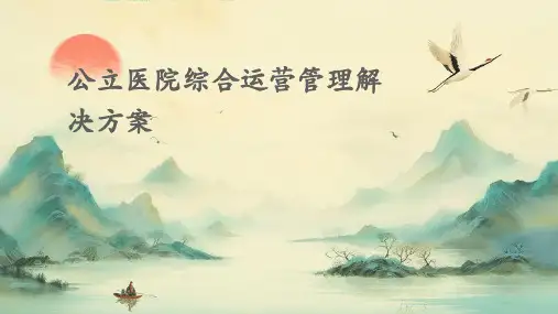 公立医院综合运营管理解决方案PPT课件