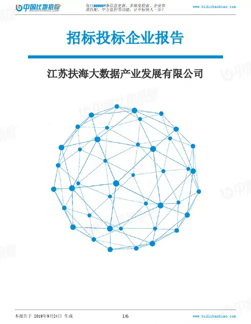 江苏扶海大数据产业发展有限公司_招标190924