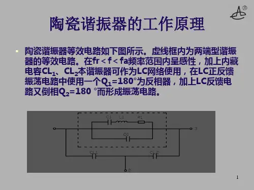 陶瓷谐振器基本参数