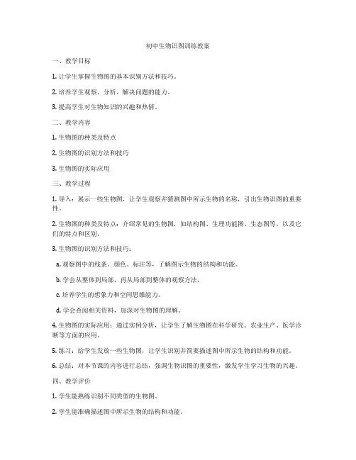 初中生物识图训练教案