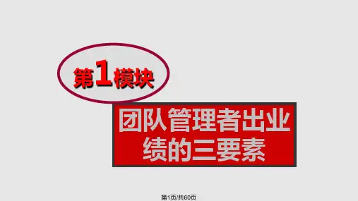 打造团队核心竞争力PPT课件