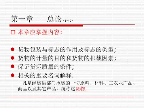 货物学.....