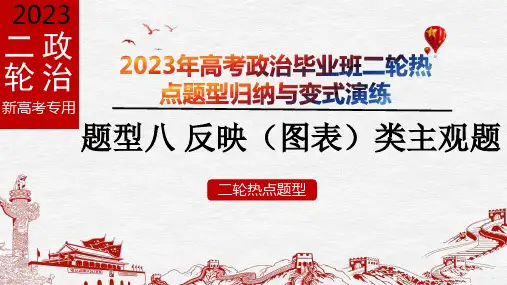 题型八 反映(图表)类主观题-2023年高考政治毕业班二轮热点题型归纳与变式演练(新高考专用)