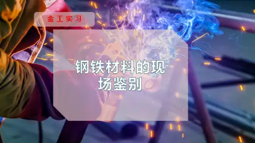 钢铁材料的现场鉴别