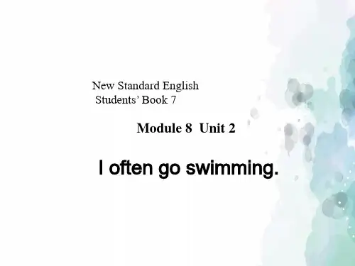 外研版(三起)-英语-六年级上册-Module 8 Unit 2 I often go swimming.教学课件