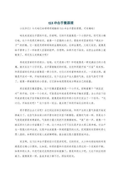t13冲击手雷原理