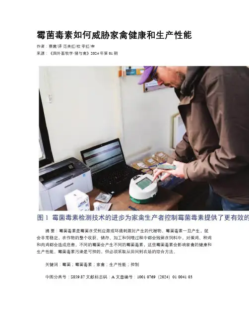 霉菌毒素如何威胁家禽健康和生产性能