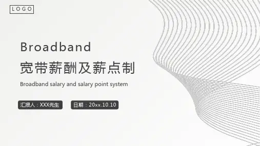 宽带薪酬及薪点制培训PPT