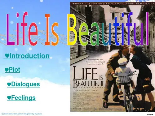 Life is beautful 电影介绍PPT
