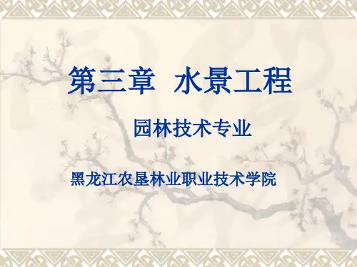 3第三章水景工程第三节喷泉工程一-PPT文档资料17页