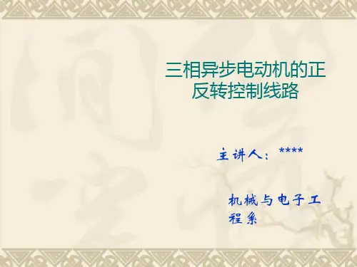 三相异步电动机的正反转控制线路 (1)全文