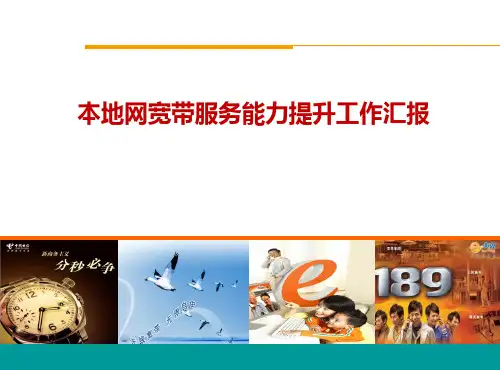 电信本地网装维服务能力提升工作汇