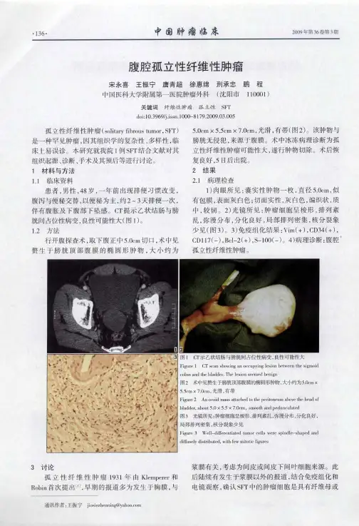 腹腔孤立性纤维性肿瘤
