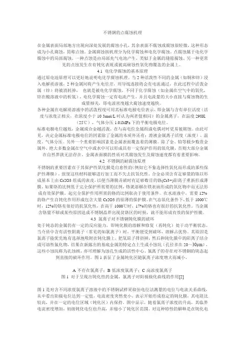 不锈钢的点腐蚀机理