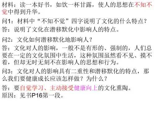 文化对人的影响PPT课件