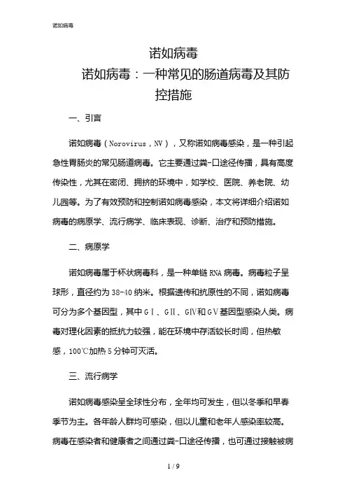 2024年诺如病毒