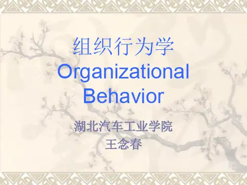 第一章--组织行为学导论