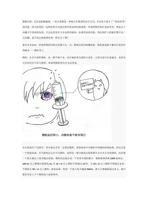 微粒——静脉注射剂中的幽灵