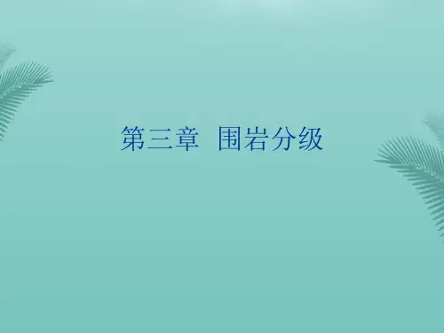 围岩分级(精选优秀)PPT