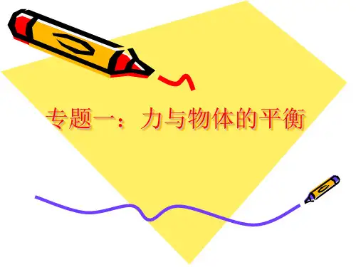 高中物理力与物体的平衡优秀课件