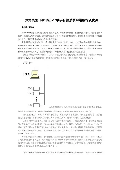 大唐兴业 DTC-BAS500楼宇自控系统网络结构及优势