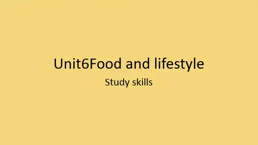 +Unit+6+Study++skills课件++2023-2024学年牛津译林版七年级英语上册