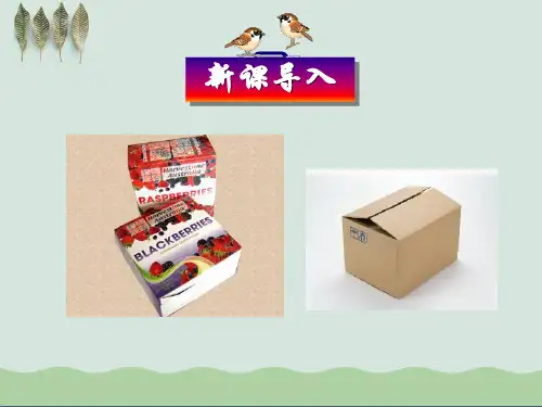 设计制作长方体形状的包装纸盒ppt课件