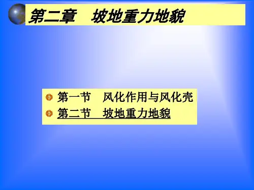 高中地理第3讲 重力地貌