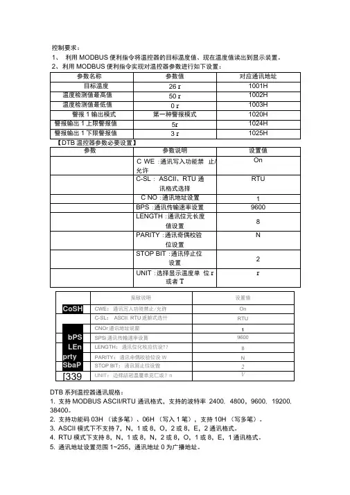 PLC对温控器的控制