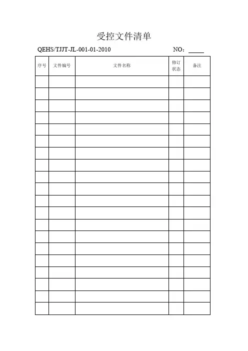 三标一体管理体系认证管理表格(2010年 40张)