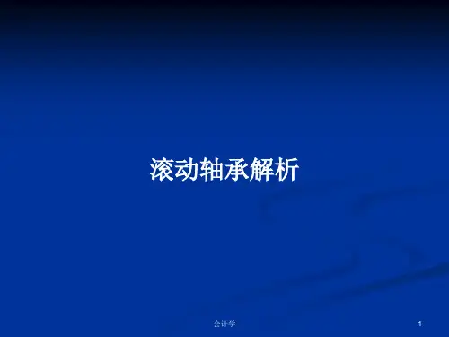 滚动轴承解析PPT学习教案