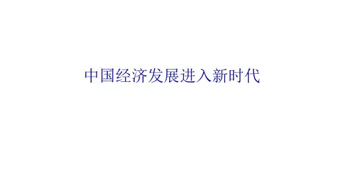 中国经济发展进入新时代 (2)