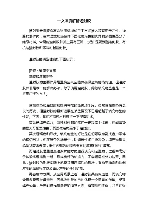一文深度解析灌封胶