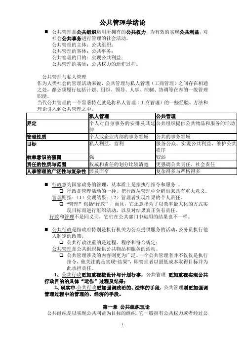 公共管理学