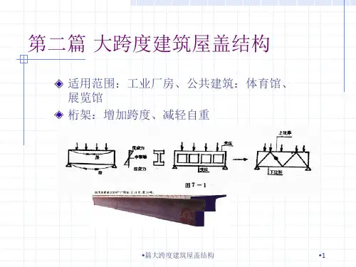 篇大跨度建筑屋盖结构课件