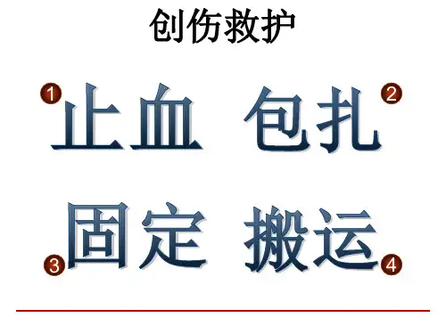 创伤救护止血包扎固定搬运讲义课件
