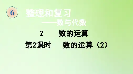六年级数学下册课件-总复习-数与代数2 第2课时 数的运算(2)-人教版