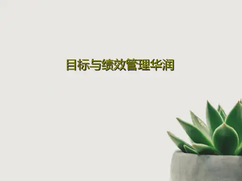 目标与绩效管理华润共90页