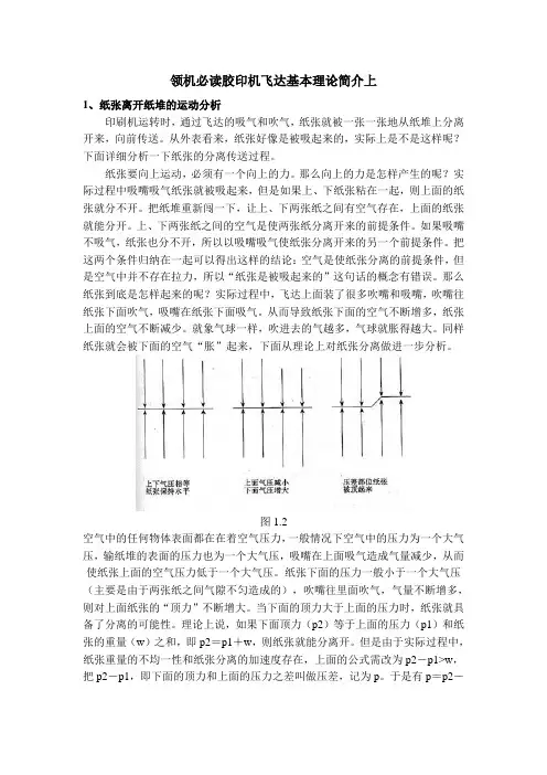 领机必读胶印机飞达基本理论简介上