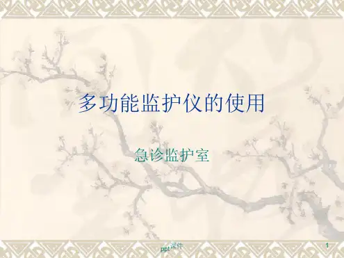 多功能监护仪的使用最新ppt课件