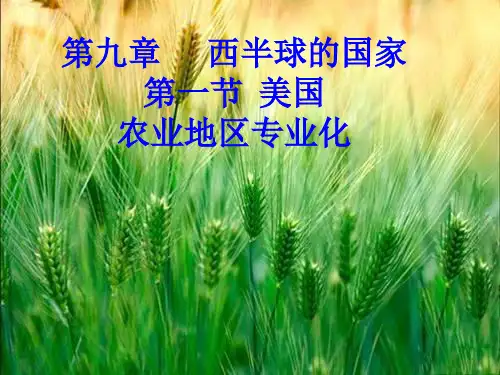 人教版地理七年级下册课件 9.1 美国