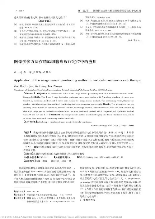 图像拼接方法在精原细胞瘤放疗定位中的应用_赵瑞