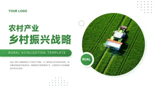 农业农村产业发展乡村振兴战略规划通用PPT模板