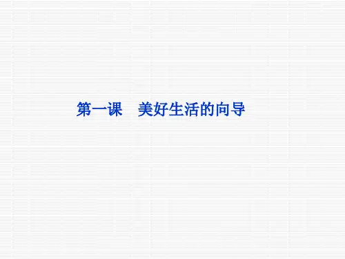 高中政治必修四一轮复习《美好生活的向导》