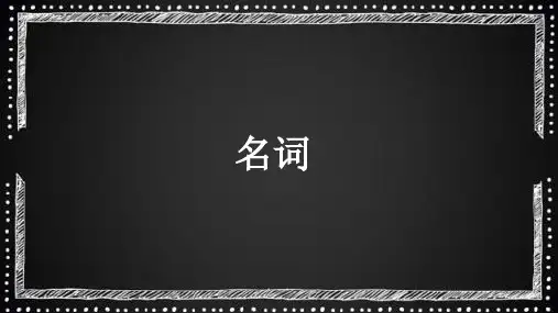 初中英语语法—名词课件(19张)