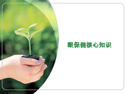 眼保健核心知识