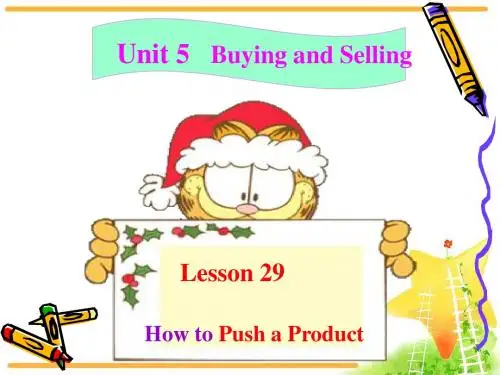新冀教版八年级英语下册Unit 5 Buying and Selling lesson 29精品课件(10张PPT)