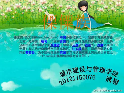 云南少数民族服饰与文化--傈僳族