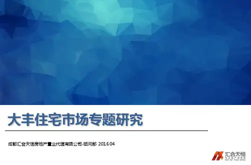 2016年成都大丰住宅市场专题研究_市场表现个案分析